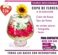 DISEÑO COPA DE FLORES